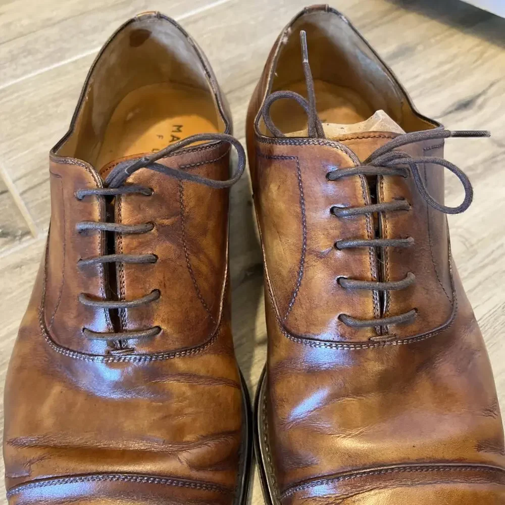 MAGNANNI FLEX MENS DRESS SHOES SIZE US12 MADE IN SPAIN GOOD CONDITION *READ*